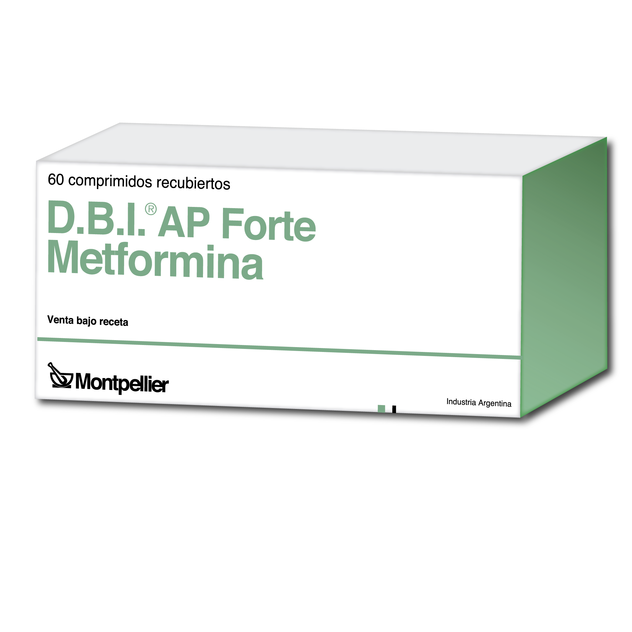 Dbi Ap Forte Metformina 1 g Montpellier Caja x 60 Comprimidos