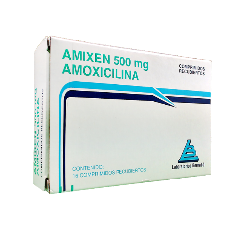 Amixen Amoxicilina 500 mg Bernabó Caja x 16 Comprimidos