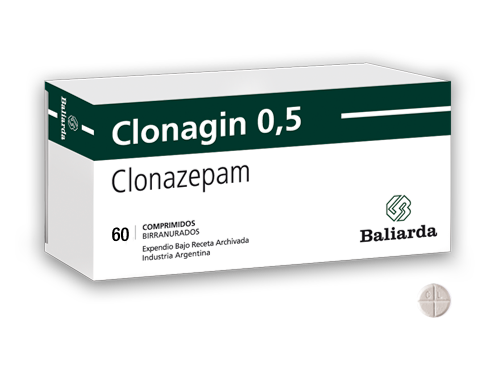 Clonazepam 0,5 mg Baliarda Caja x 60 Comprimidos