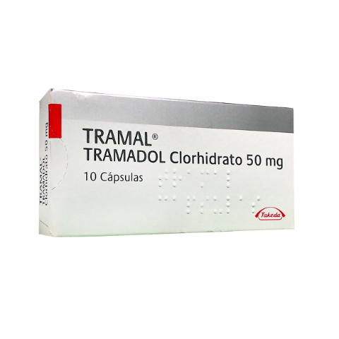 Tramal Tramadol Clorhidrato 50 mg Vannier Caja x 10 Cápsulas