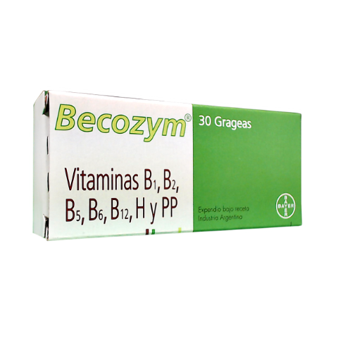 Becozym Multivitaminico X 30 grageas