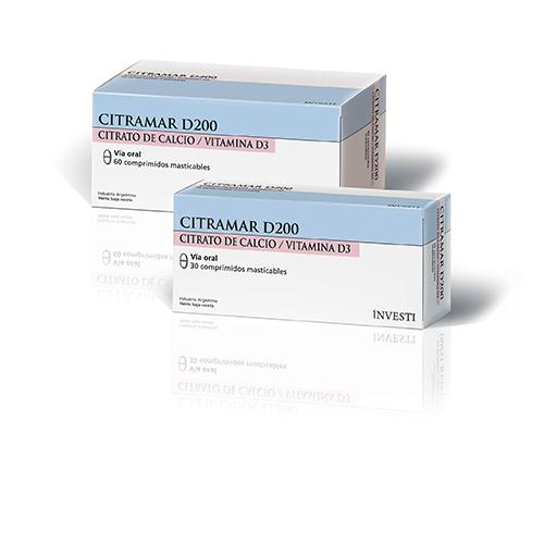 Citramar D Citrato de Calcio + Vitamina D Tuteur Caja x 30 Comprimidos