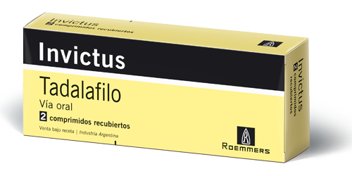 Invictus 20 Tadalafilo 20 mg Roemmers Caja x 1 Comprimidos