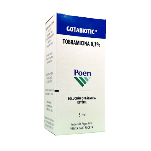 Gotabiotic Tobramicina 0,3% Poen Solución Oftálmica Frasco x 5 ml