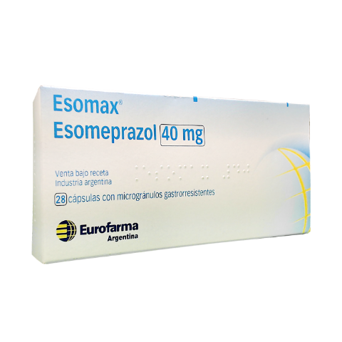 Esomax Omeprazol 40 mg Eurofarma Caja x 28 Cápsulas