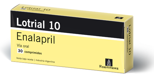 Lotrial Enalapril 10 mg Roemmers Caja x 60 Comprimidos