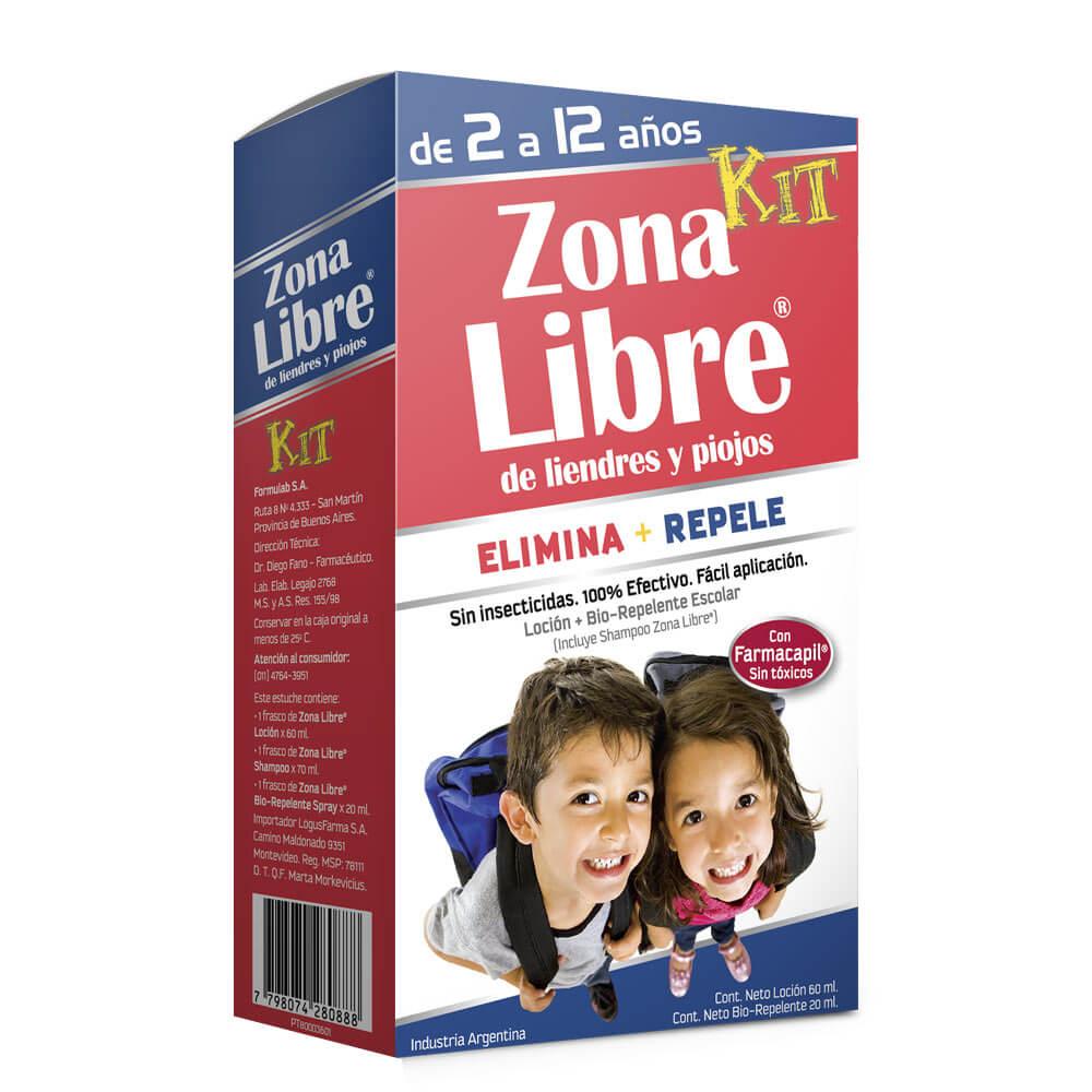 Kit Zona Libre Loción + Bio-Repelente Loción x 60 ml + Spray x 20 ml