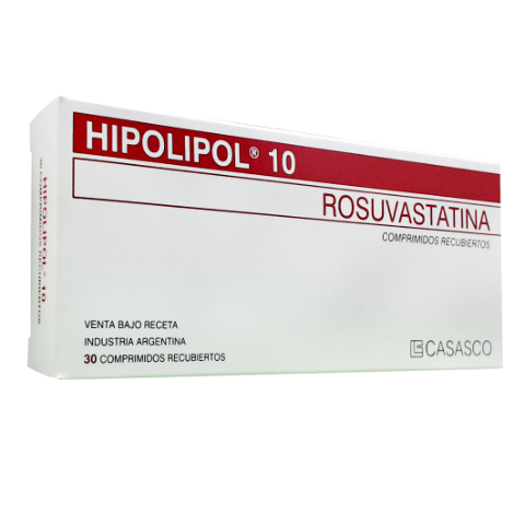 Hipolipol Rosuvastatina 10 mg Casasco Caja x 30 Comprimidos