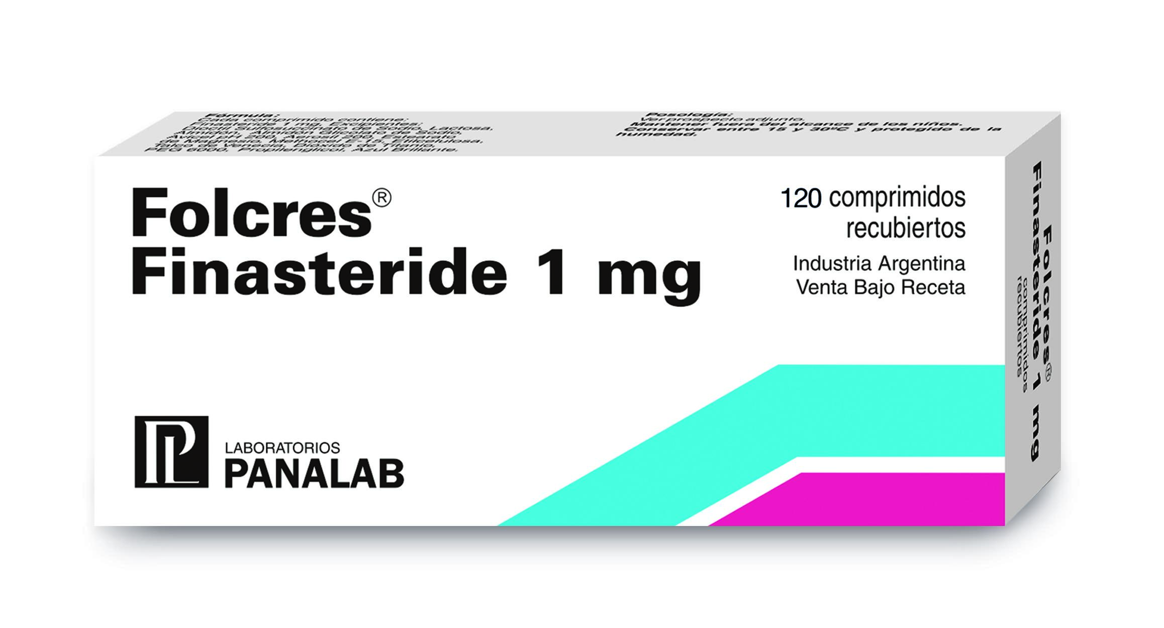 Folcres Finasteride 1 mg Panalab Caja x 120 Comprimidos