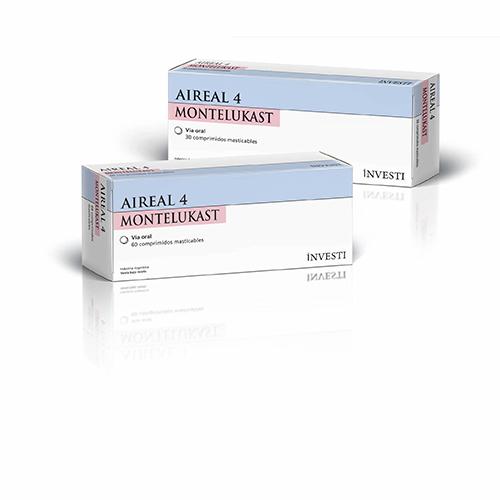 Aireal 4 Montelukast 4 mg Siegfried Caja x 60 Comprimidos