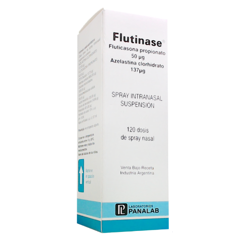 Flutinase Azelastina + Fluticasona 137mg/50mg Panalab Frasco x 120 Dosis