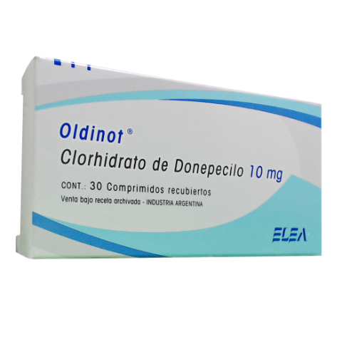 Oldinot Donepecilo 10 mg Elea Phoenix Caja x 30 Comprimidos