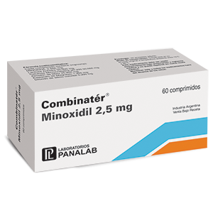 Combinater Minoxidil 2,5 mg Panalab Caja x 60 Comprimidos