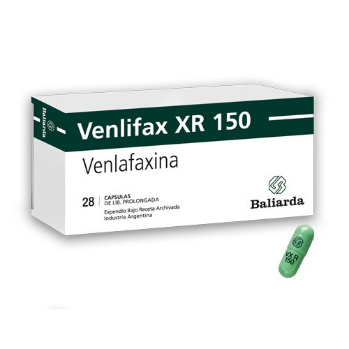 Venlifax XR 150 Venlafaxina 150 mg Bagó Caja x 28 Cápsulas