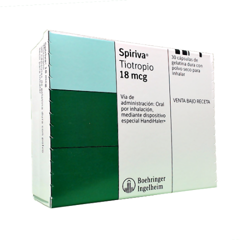 Spiriva Tiotropio 18 mcg Boehringer Ingelheim Caja x 30 Cápsulas