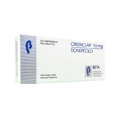 Cristaclar Donepecilo 10 mg Beta Caja x 30 Comprimidos