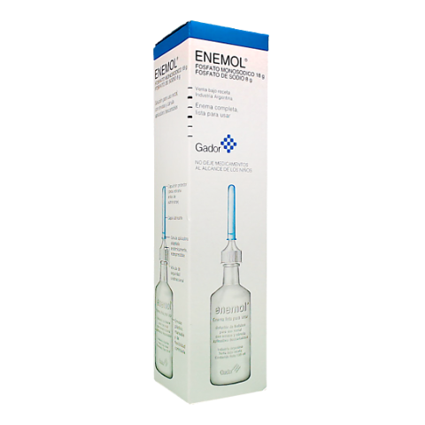Enemol Fosfato De Sodio + Fosfato Monosódico 8g/100 ml/18g/100 ml Gador Suspensión x 135 ml