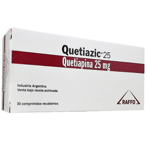 Quetiazic Quetiapina 25 mg Monte Verde Caja x 30 Comprimidos