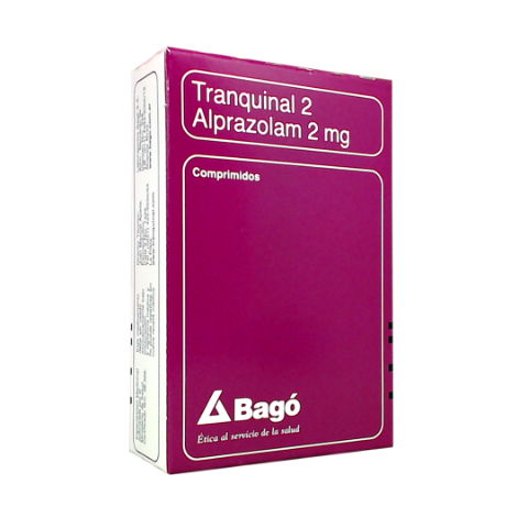 Tranquinal Alprazolam 2 mg Bagó Caja x 30 Comprimidos