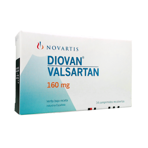 Diovan Valsartan 160 mg Novartis Caja x 14 Comprimidos