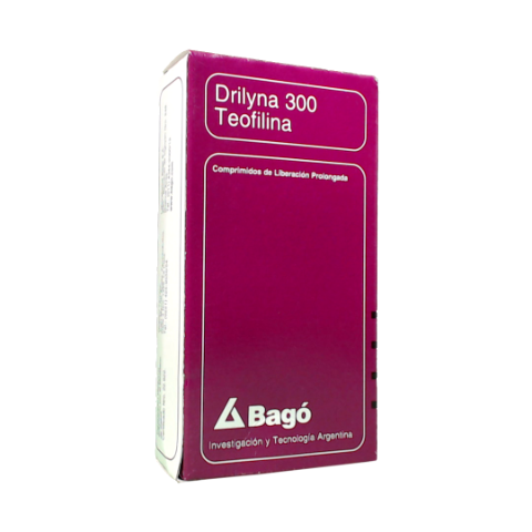Drilyna Teofilina 300 mg Bagó Caja x 20 Comprimidos