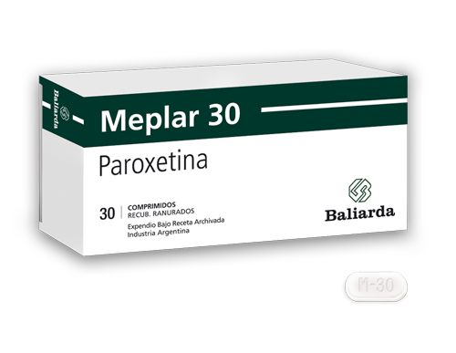 Meplar Paroetina 30 mg Baliarda Caja x 30 Comprimidos