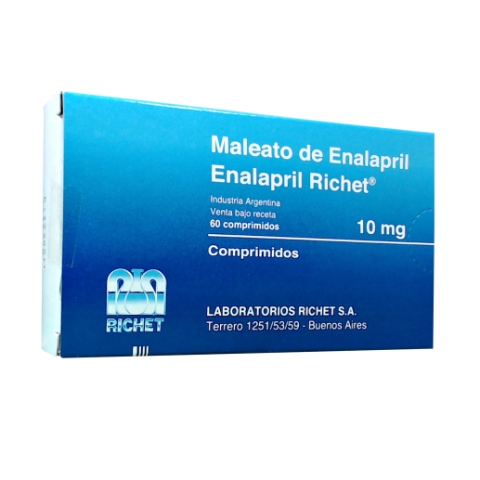 Enalapril Richet Enalapril 10 mg Richet Caja x 60 Comprimidos