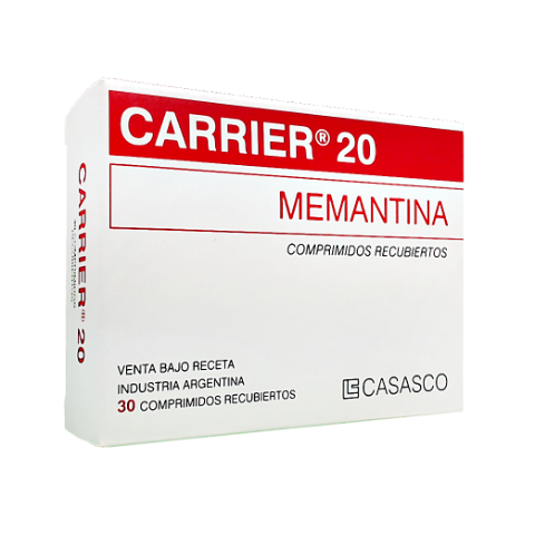 Carrier Memantina 20 mg Casasco Caja x 30 Comprimidos