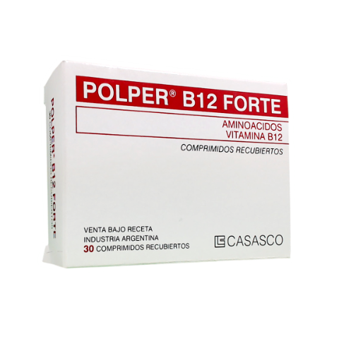 Polper B12 Forte Vitamina B12 Casasco Caja x 30 Comprimidos