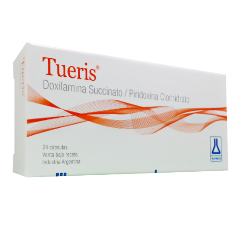 Tueris Doilamina + Piridoina 10mg/10mg Megalabs Caja x 24 Cápsulas