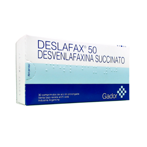 Deslafax Desvenlafaina 50 mg Gador Caja x 30 Comprimidos
