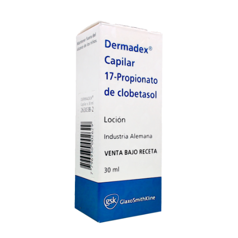 Dermadex Clobetasol 0,05% GSK Loción x Capilar x 30 ml