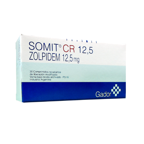 Somit Cr Zolpidem 12,5 mg Gador Caja x 30 Comprimidos