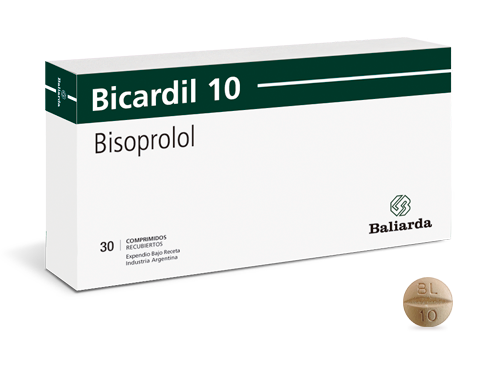 Bicardil Bisoprolol 10 mg Baliarda Caja x 30 Comprimidos