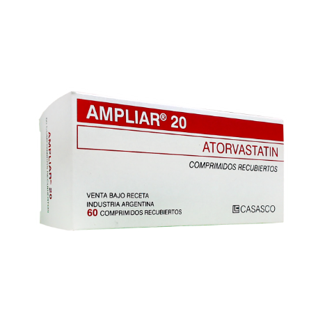 Ampliar Atorvastatina 20 mg Casasco Caja x 60 Comprimidos