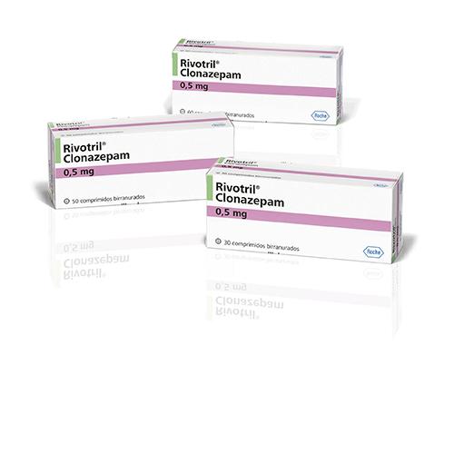 Rivotril Clonazepam 0,5 mg Biopas Caja x 30 Comprimidos
