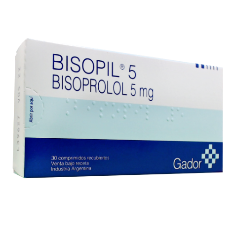 Bisopil Bisoprolol 5 mg Gador Caja x 30 Comprimidos