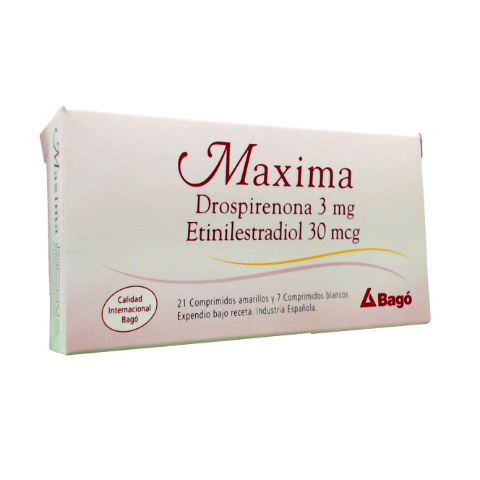Maxima Drospirenona + Etinilestradiol 3mg/0,03mg Pharmadorf Caja x 28 Comprimidos
