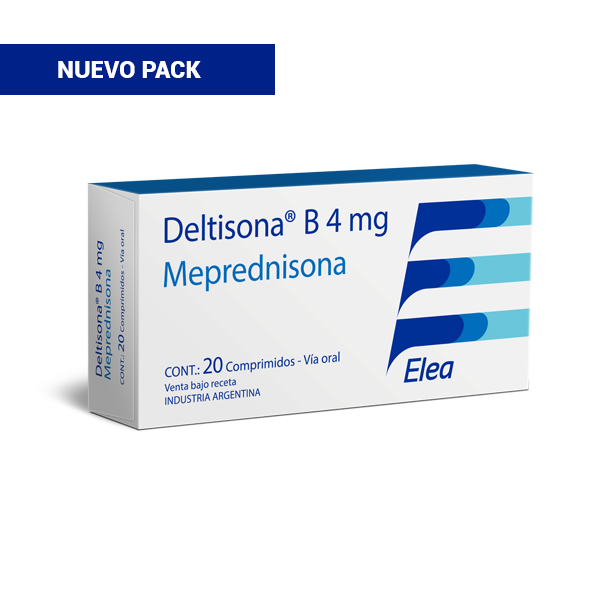 Deltisona B Meprednisona 4 mg Elea Phoenix Caja x 20 Comprimidos