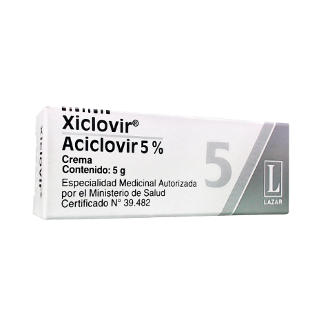 Xiclovir Aciclovir 5% Lazar y Cia Crema x 5 g