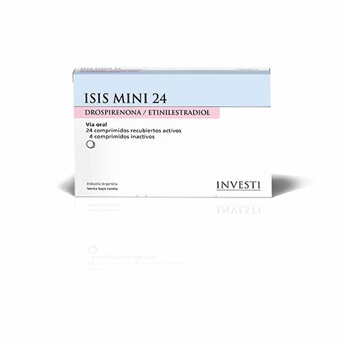 Isis Mini Drospirenona + Etinilestradiol 3mg/0,02mg Siegfried Caja x 28 Comprimidos