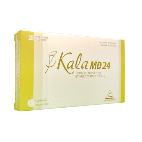 Kala Drospirenona + Etinilestradiol 3mg/0,03mg Bernabó Caja x 28 Comprimidos
