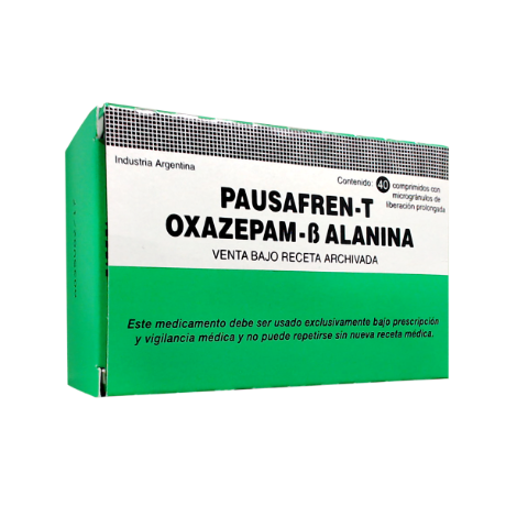 Pausafren-T Oxazepam + Beta-Alanina 15mg/500mg Finadiet Caja x 40 Comprimidos