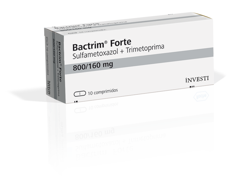 Bactrim Forte Sulfametoazol + Trimetoprima 400mg/80mg Bagó Caja x 12 Comprimidos
