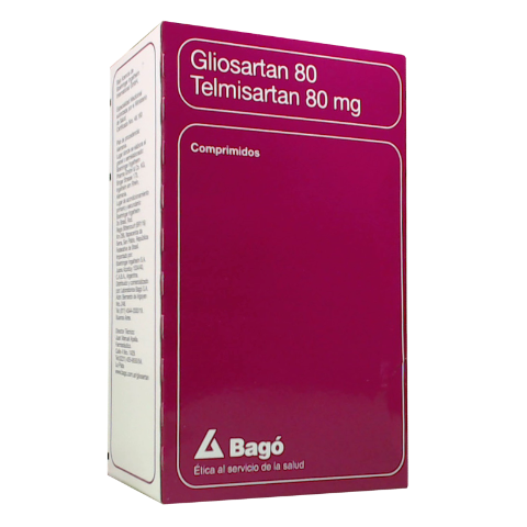 Gliosartan Telmisartan 80 mg Bagó Caja x 28 Comprimidos