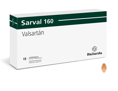 Sarval Valsartan 160 mg Baliarda Caja x 15 Comprimidos