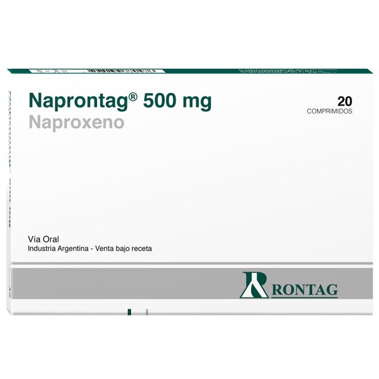 Naprontag Naproeno 550 mg Rontag Caja x 20 Comprimidos