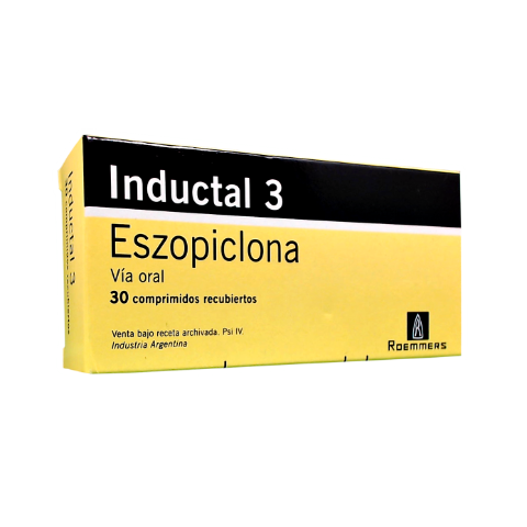 Inductal Eszopiclona 3 mg Roemmers Caja x 30 Comprimidos