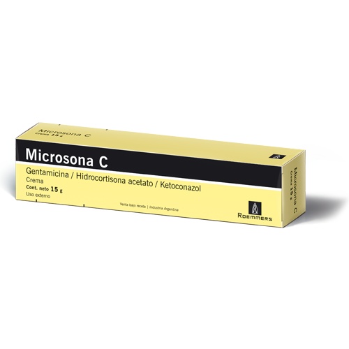 Microsona C Gentamicina + Hidrocortisona 0.1g/1g Siegfried Crema x 15 g