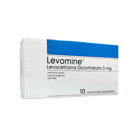 Levomine Levocetirizina 5 mg Andrómaco Caja x 10 Comprimidos